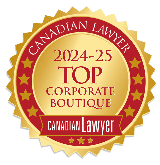 Canadian Lawyer Top 10 Corporate Boutique 2024–25